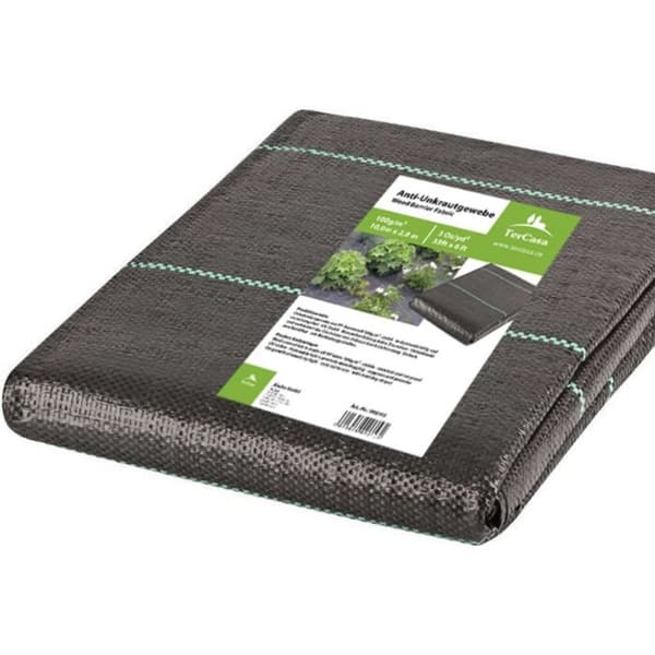 TerCasa JU-998103 Roddug 200x1000 cm 100g/m2 Sort