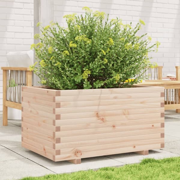 Odlingslåda 90x60x49,5 cm massivt furuträ
