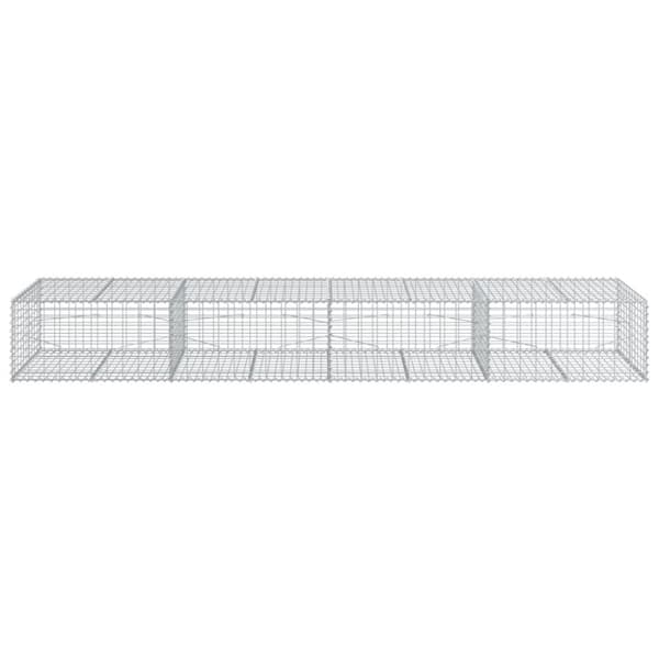 Gabionkorg med skydd 400x100x50 cm galvaniserat järn