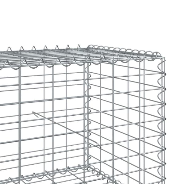 Gabionkorg med skydd 400x100x50 cm galvaniserat järn