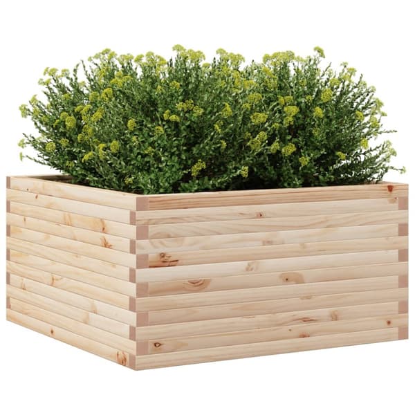 Odlingslåda 90x90x46 cm massivt furuträ