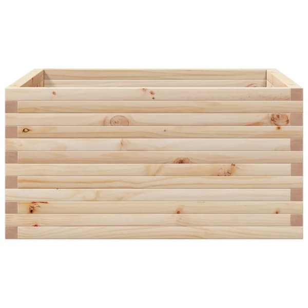 Odlingslåda 90x90x46 cm massivt furuträ