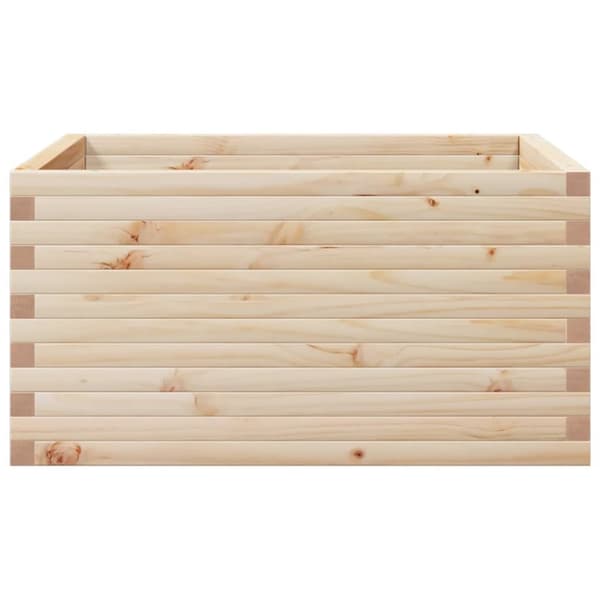 Odlingslåda 90x90x46 cm massivt furuträ