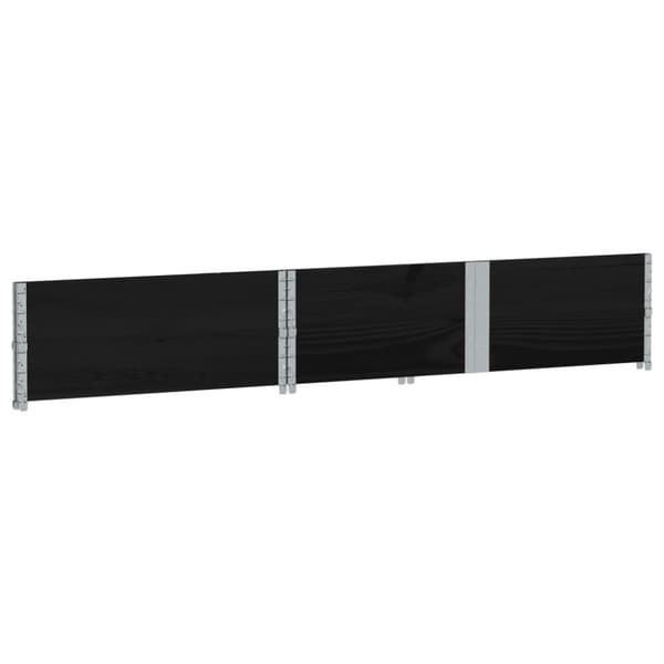Odlingslåda svart 150x100 cm massiv furu