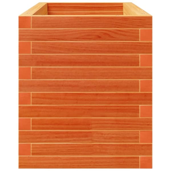Odlingslåda vaxbrun 90x40x49,5 cm massiv furu