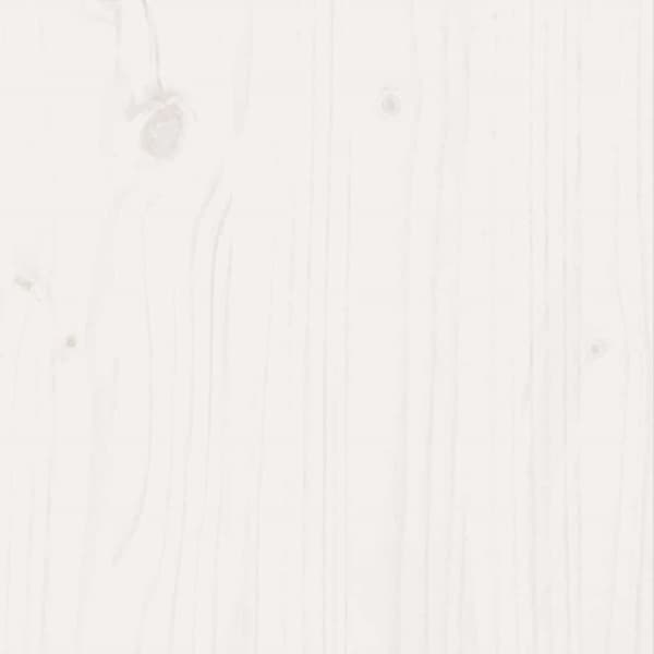 Odlingslåda vit 70x70x46 cm massiv furu