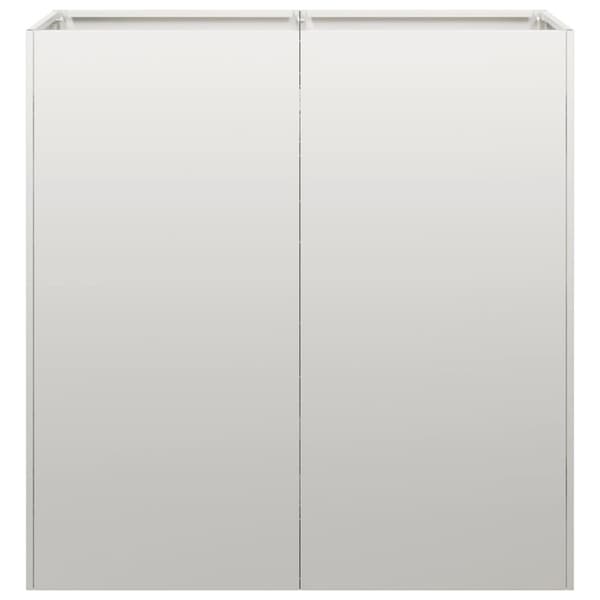 Planteringskärl 80x40x80 cm rostfritt stål