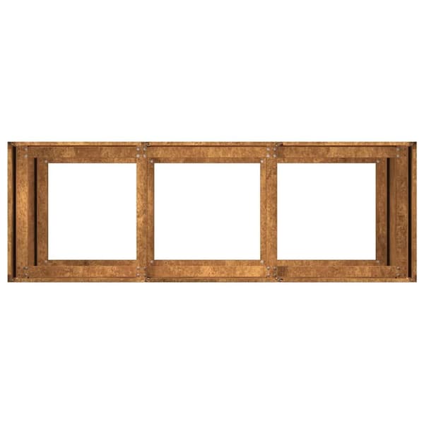 Planteringskärl rostig 120x40x80 cm väderbeständigt stål