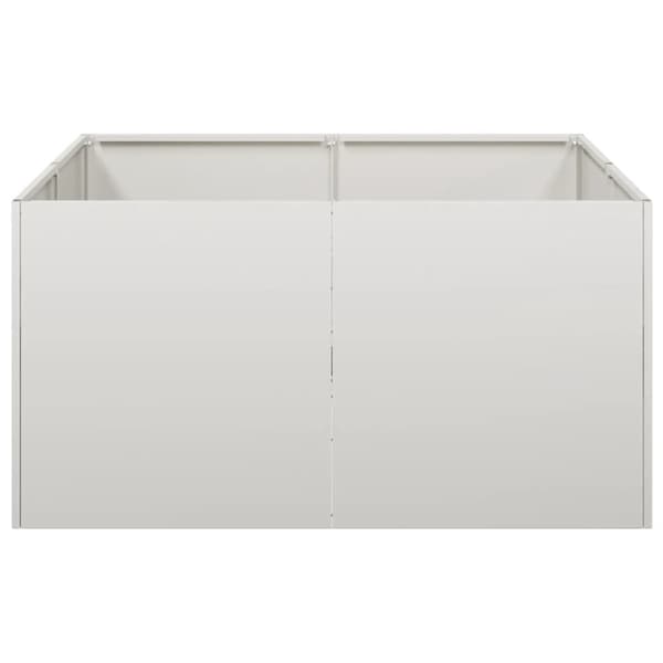 Planteringskärl 80x80x40 cm rostfritt stål