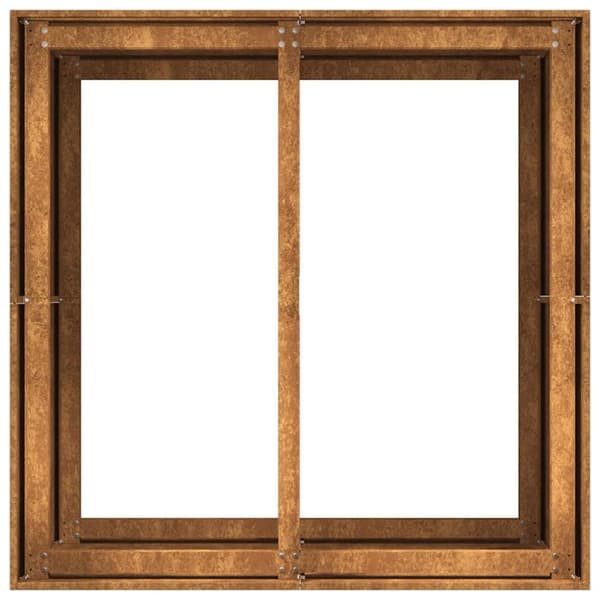 Planteringskärl rostig 80x80x80 cm väderbeständigt stål