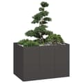 Miniatyrbild 1 av 9: Planteringskärl svart 120x80x80 cm stål