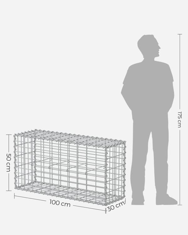 Sæt af Schans -kurve - Maas bredde 5 × 10 cm