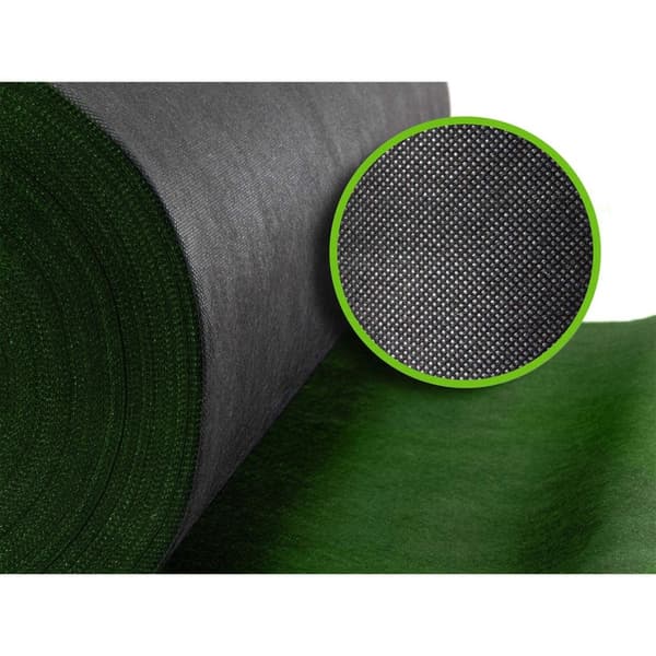 Trädgårdsagrotextil 1,6 mx 100 m 90 g/m2 + 100 Plonos stift - svart-grön