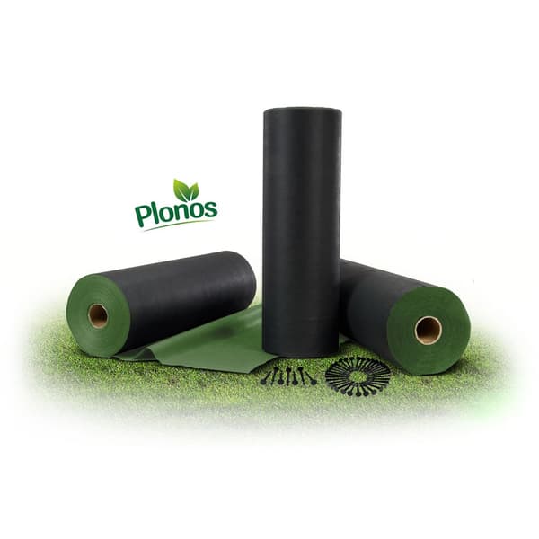 Trädgårdsagrotextil 1,6 mx 100 m 90 g/m2 + 100 Plonos stift - svart-grön
