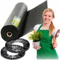 Miniatyrbillede 1 af 10: Have agrotekstil 1,6 mx 50 m 90 g/m2 + 100 Plonos stifter - sort