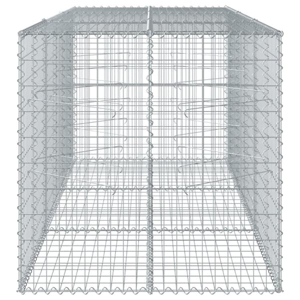 Gabionkorg med skydd 300x100x100 cm galvaniserat järn