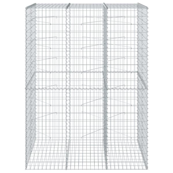 Gabionkorg med skydd 150x100x200 cm galvaniserat järn