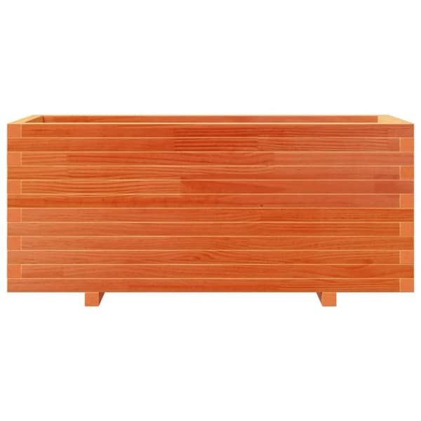 Odlingslåda vaxbrun 110x40x49,5 cm massiv furu