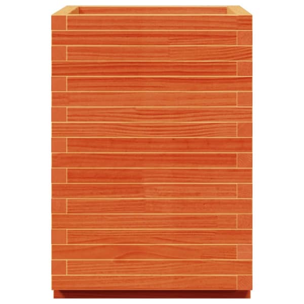 Odlingslåda vaxbrun 50x50x72,5 cm massiv furu