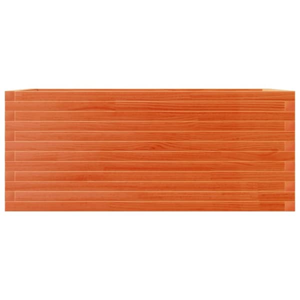 Odlingslåda vaxbrun 110x60x46 cm massiv furu
