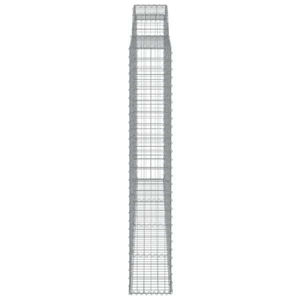 Gabion bågformad 300x30x180/200 cm galvaniserat järn