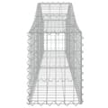 Miniatyrbild 5 av 6: Gabion bågformad 3 st 200x30x40/60 cm galvaniserat järn
