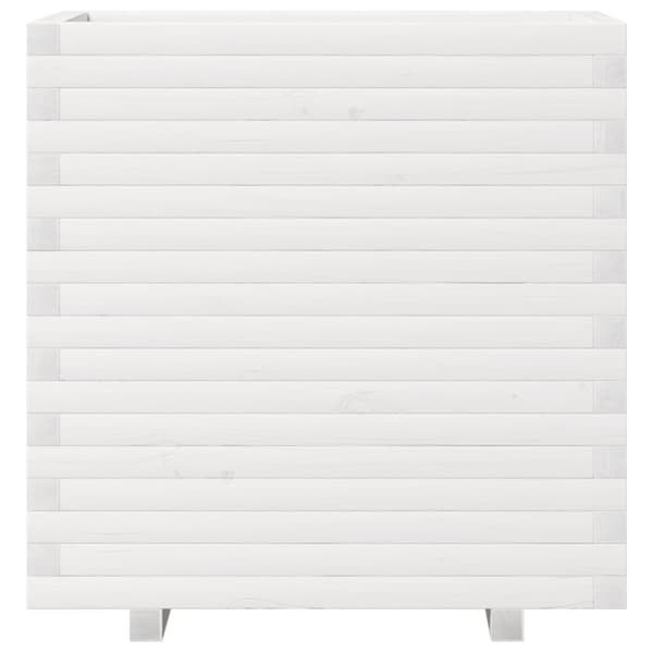 Odlingslåda 70x40x72 cm vit massiv furu