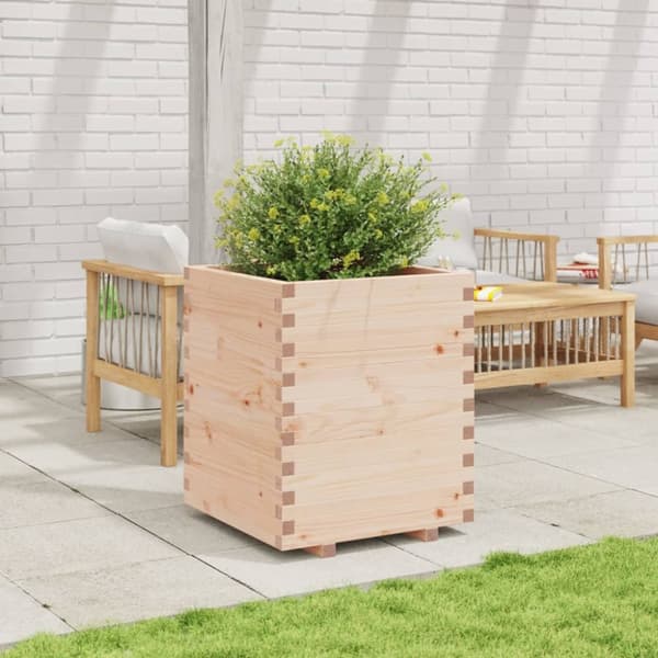 Odlingslåda 60x60x72,5 cm massivt furuträ