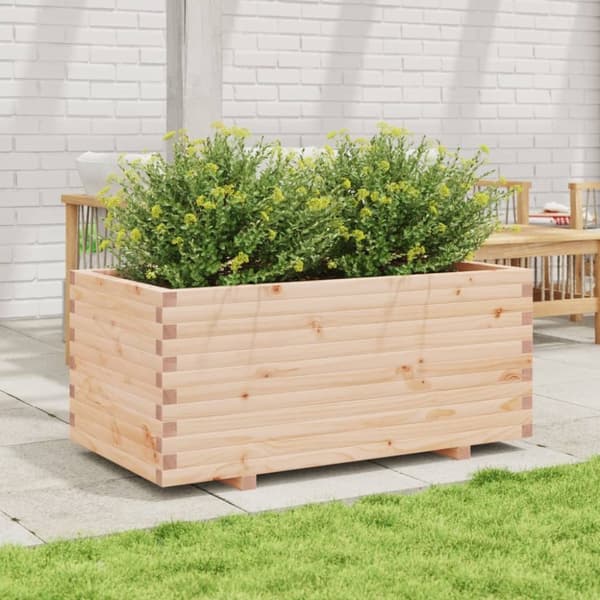 Odlingslåda 110x60x49,5 cm massivt furuträ
