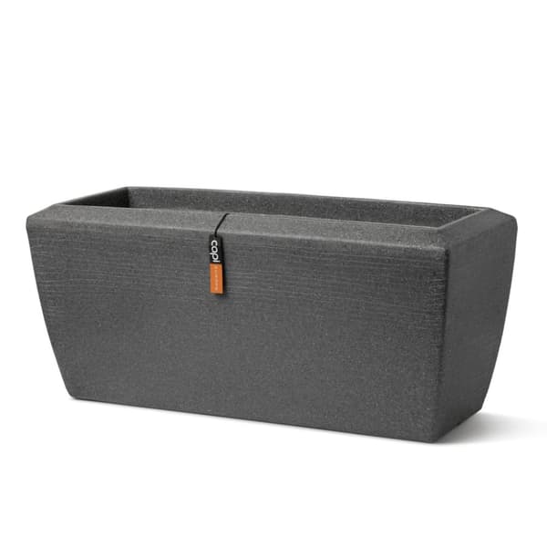 Blomkruka Arc Granite rektangulär 90x35x40 cm antracit