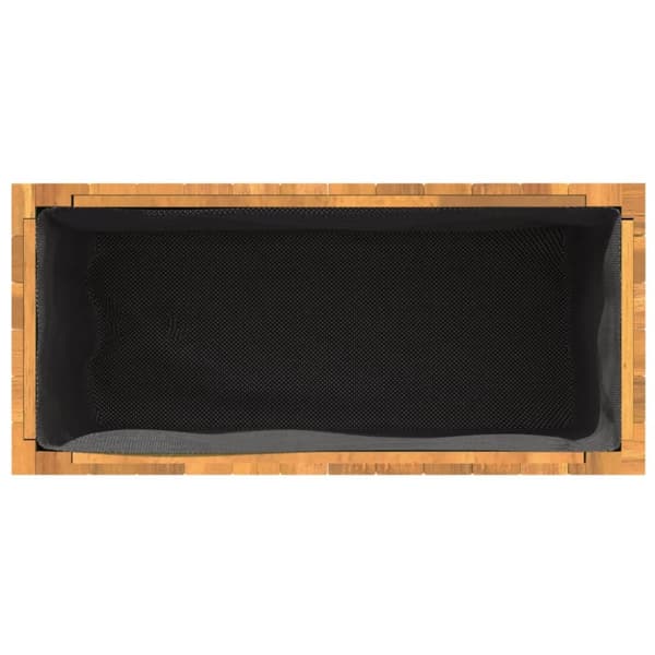Odlingslåda 55 x 23,5 x 30,5 cm massivt akaciaträ
