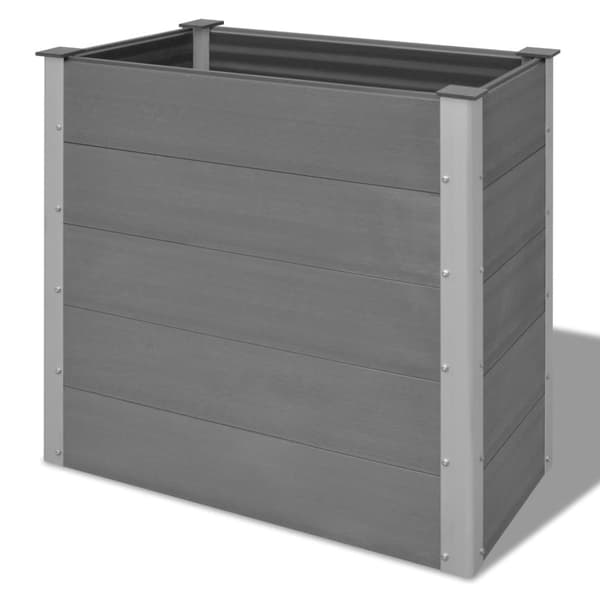 Odlingslåda upphöjd WPC 100x50x91 cm grå