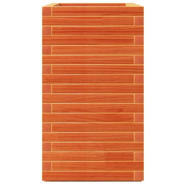 Odlingslåda vaxbrun 70x40x72,5 cm massiv furu