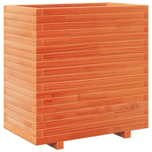 Odlingslåda vaxbrun 70x40x72,5 cm massiv furu