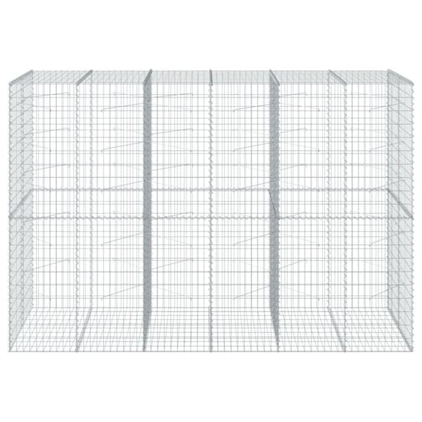 Gabionkorg med skydd 300x100x200 cm galvaniserat järn
