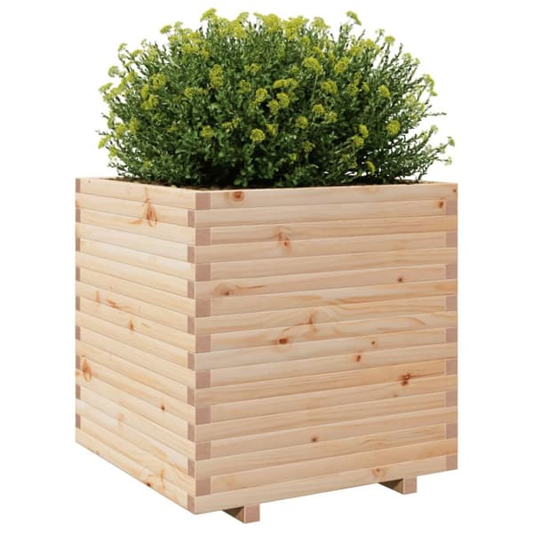 Odlingslåda 70x70x72,5 cm massivt furuträ