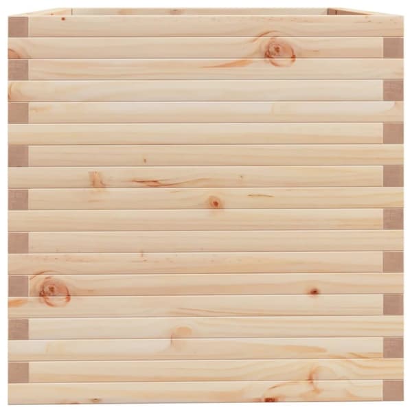 Odlingslåda 70x70x72,5 cm massivt furuträ