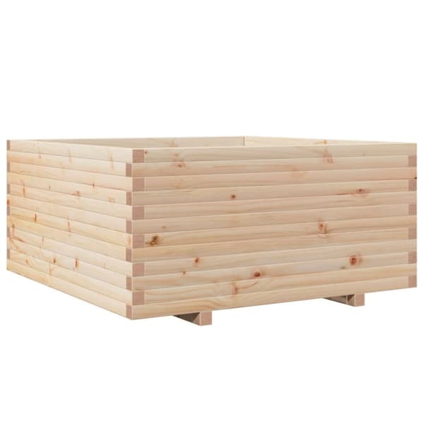 Odlingslåda 100x100x49,5 cm massivt furuträ