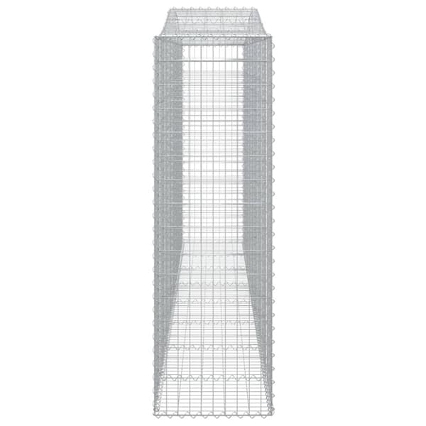 Gabion bågformad 400x50x160/180 cm galvaniserat järn