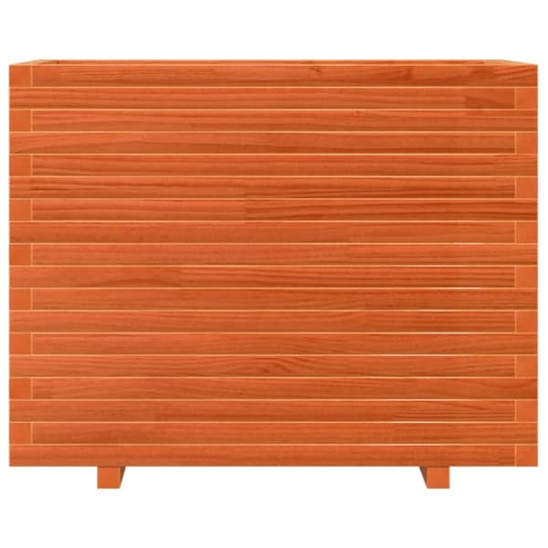 Odlingslåda vaxbrun 90x60x72,5 cm massiv furu