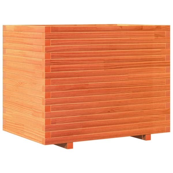 Odlingslåda vaxbrun 90x60x72,5 cm massiv furu