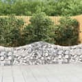 Miniatyrbild 1 av 6: Gabion bågformad 3 st 200x30x60/80 cm galvaniserat järn