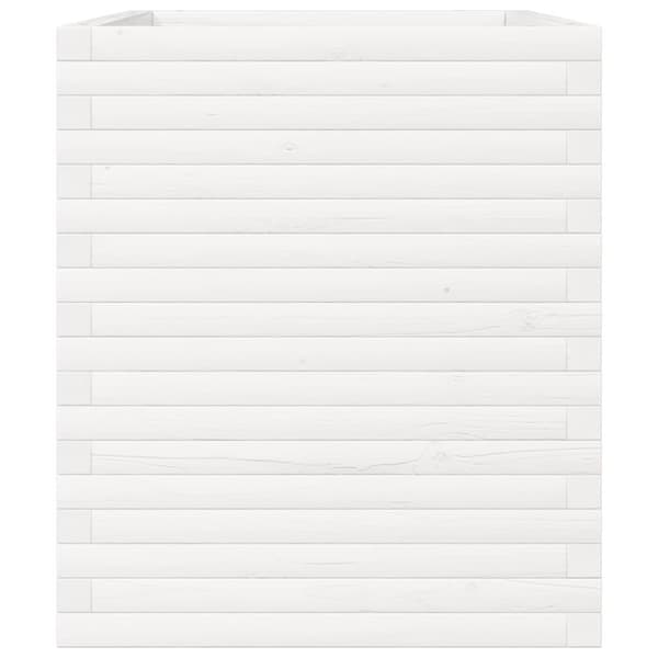 Odlingslåda vit 90x60x68,5 cm massiv furu