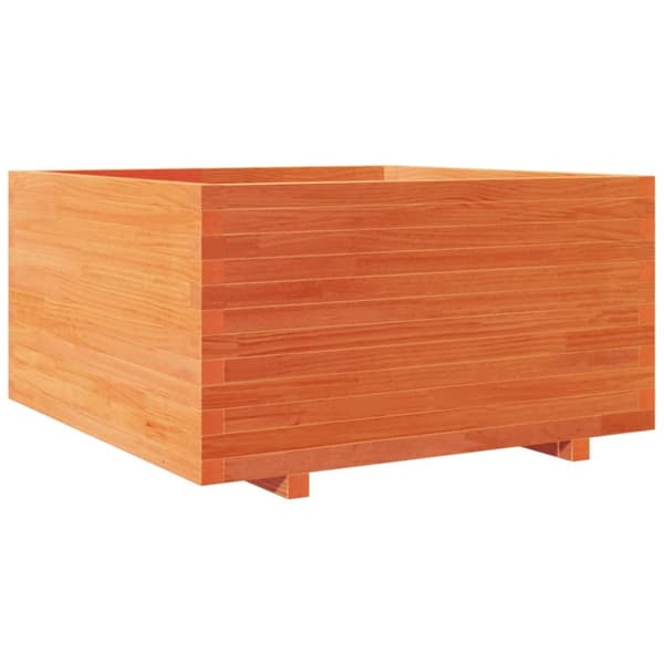 Odlingslåda vaxbrun 90x90x49,5 cm massiv furu