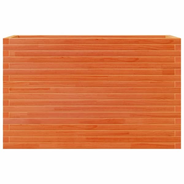 Odlingslåda vaxbrun 110x40x68,5 cm massiv furu