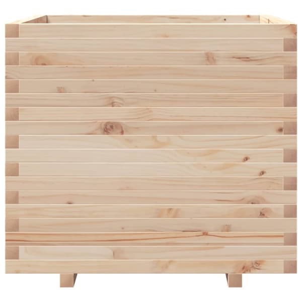 Odlingslåda 80x80x72 cm massivt furuträ