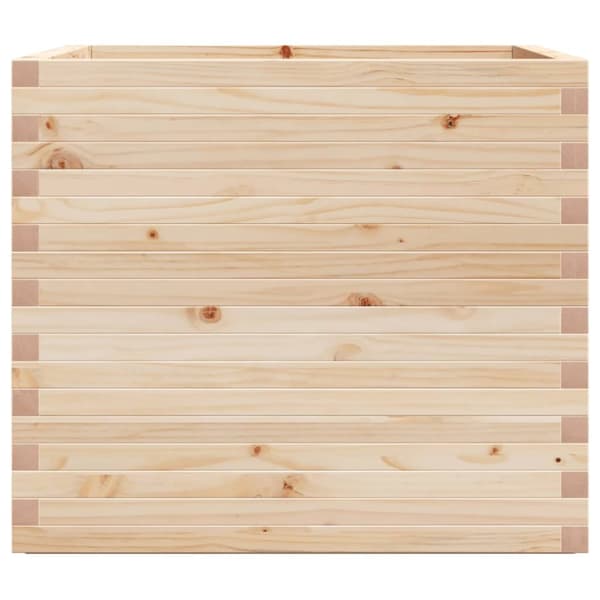 Odlingslåda 80x80x72 cm massivt furuträ