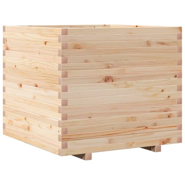 Odlingslåda 80x80x72 cm massivt furuträ