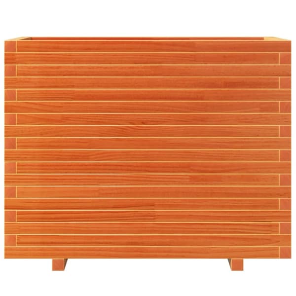 Odlingslåda vaxbrun 90x40x72,5 cm massiv furu