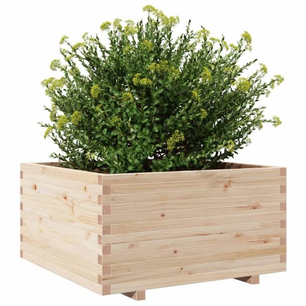 Odlingslåda 90x90x49,5 cm massivt furuträ